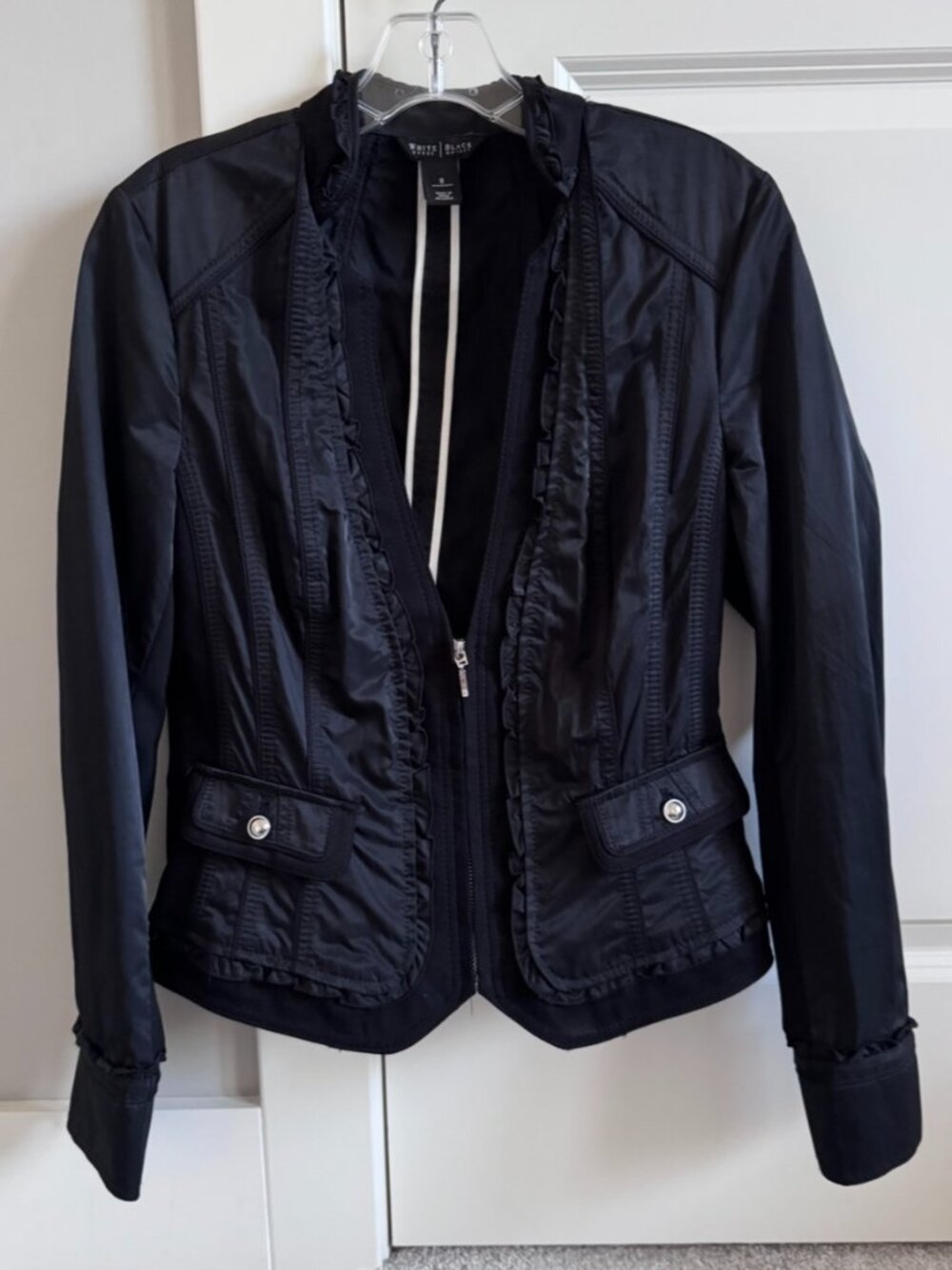 Women's Size 8 White House Black Market WHBM Black Jacket Blazer
